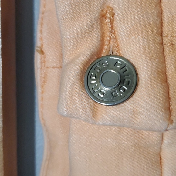 Chico's Jeans Womens Size 4 Chicos 0 Peach So Slimming Girlfriend Slim Leg Ankle - Picture 6 of 12